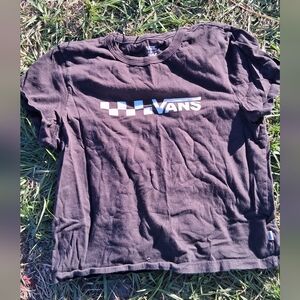 Vans Charcoal Tee with Logo Tag